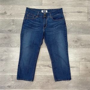 Levi’s signature womens mid rise cropped straight jeans size 12